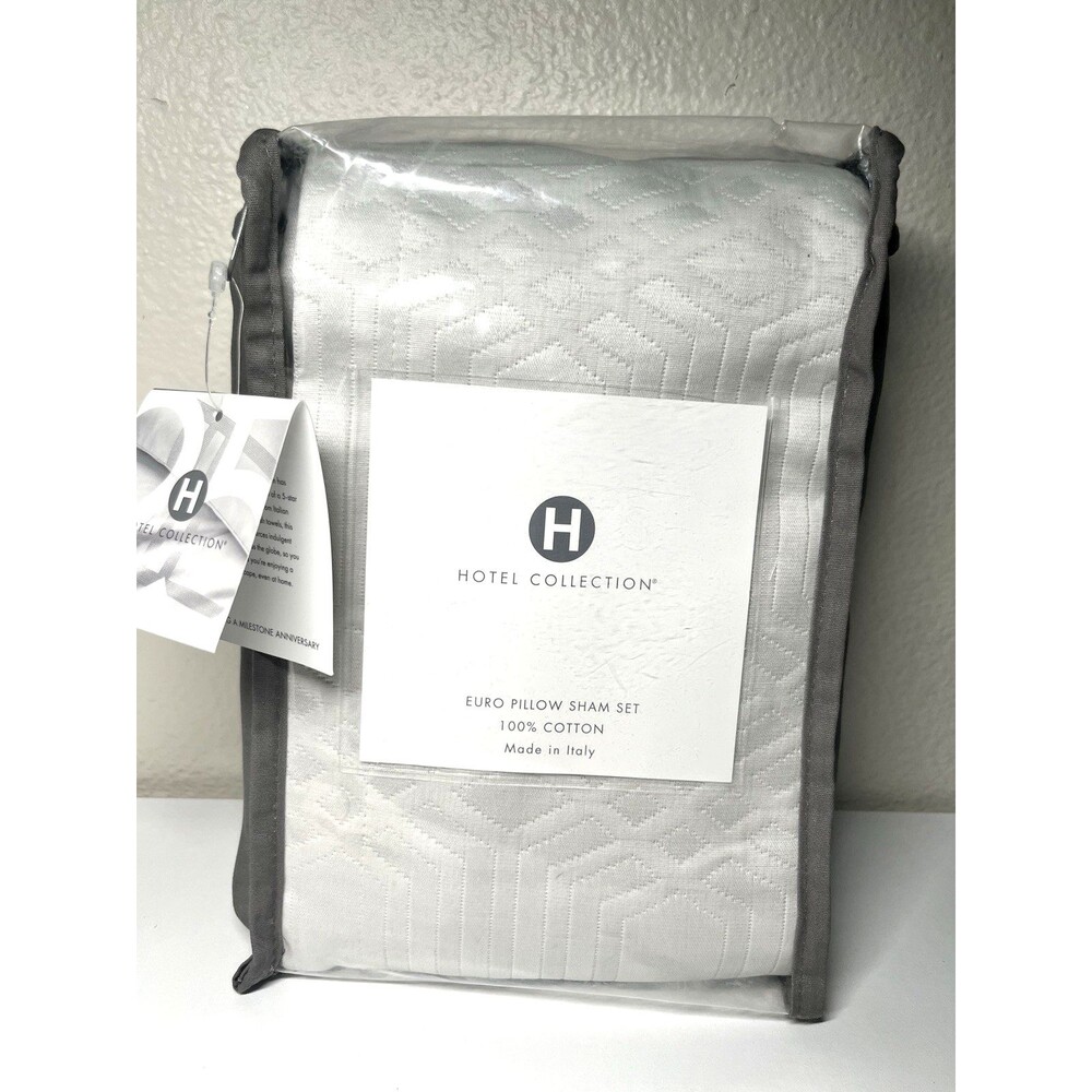 Hotel Collection Italian Positano Matelassé 2-Pc European Sham Set – MSRP $215